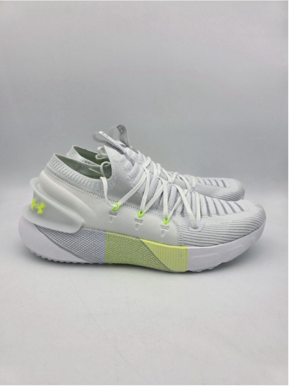 Size 12 - Under Armour HOVR Phantom 3 Grey Mist Lime Surge